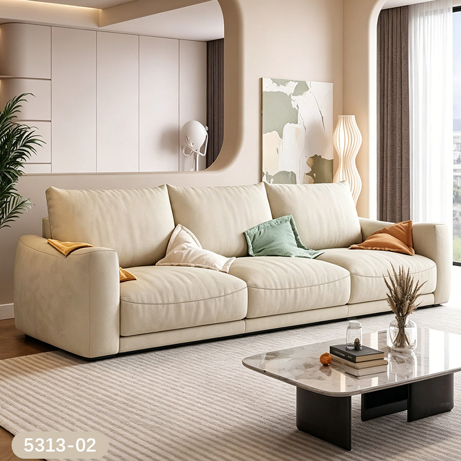 Ethan Knole Two Seater, Three Seater, Four Seater Sofa, Velvet upholstery and cushion detail