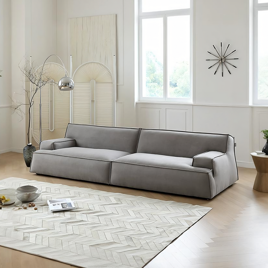 Fanny Two Seater, Three Seater, Four Seater Sofa, Suede for modern UK living room
