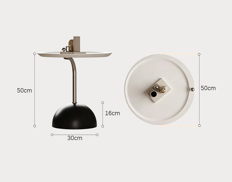 Felicia Side Table, Black Base