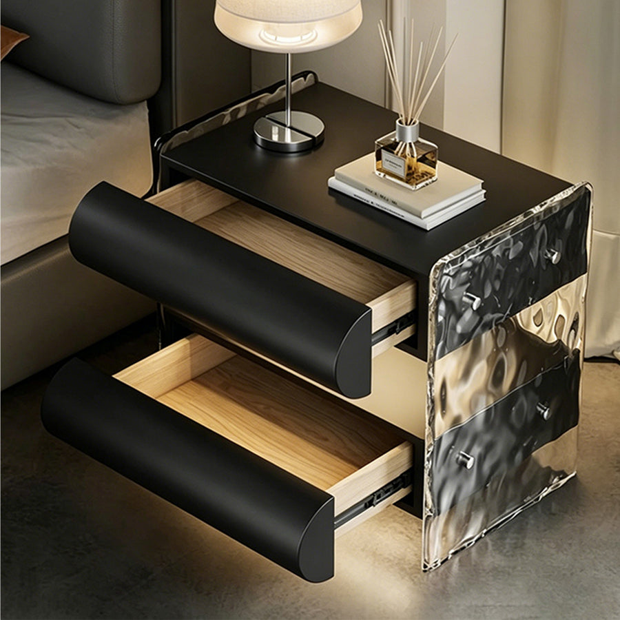 Figueroa Bedside Table With Storage & Light Strip