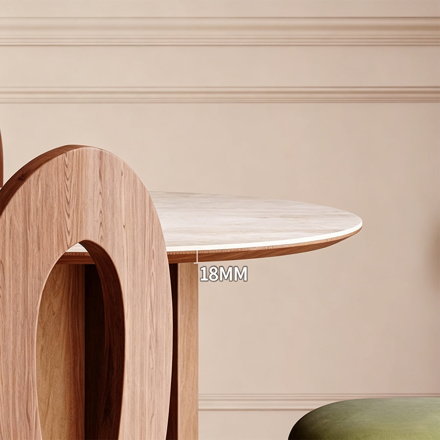 Frederica Dining Table, With Sintered Stone Top room setting for everyday dining