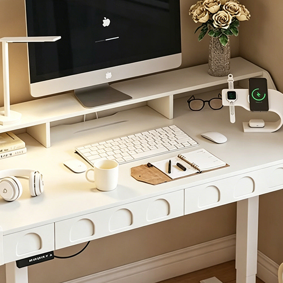 Freya Smart Standing Office Desk, Up And Down, Electric Height Adjustable styled for tan office desk UK