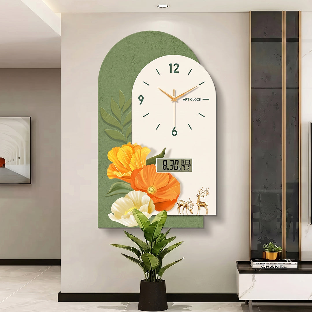 Garden Style Flower Luminous Clock - outdoor lounge chair UK