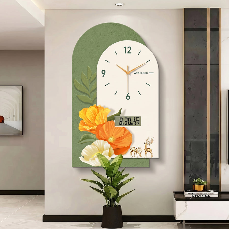 Garden Style Flower Luminous Clock - outdoor lounge chair UK