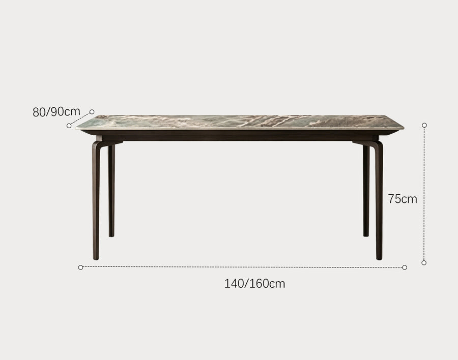 Gareth Dining Table front view as a modern dining table