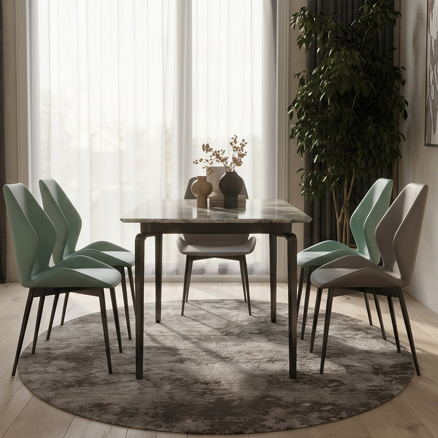 Gareth Dining Table detail showing table finish and proportions