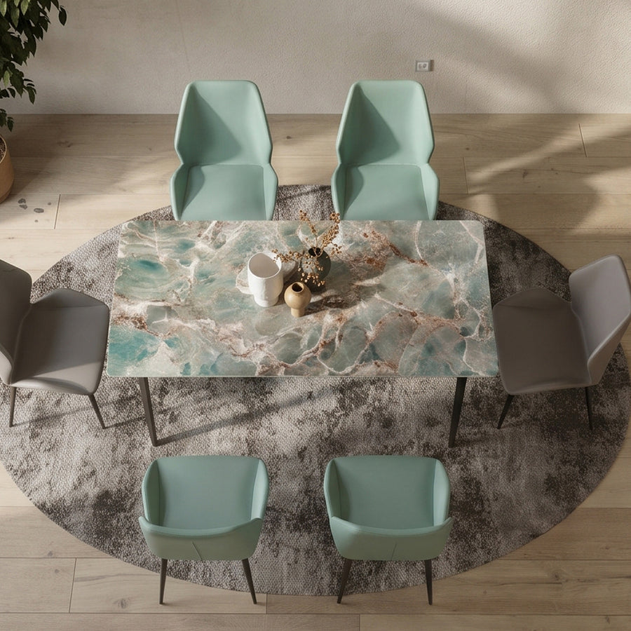 Gareth Dining Table front view as a dining table uk