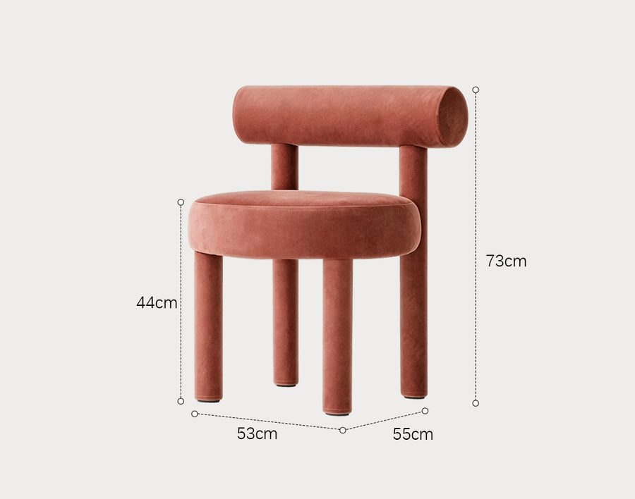 Gareth Dining Chair, Velvet