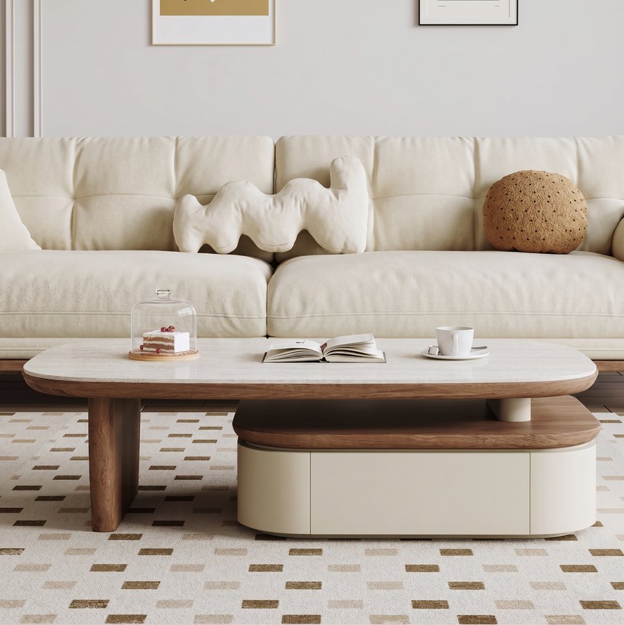 Elbaz Extendable Coffee Table Set With Storage