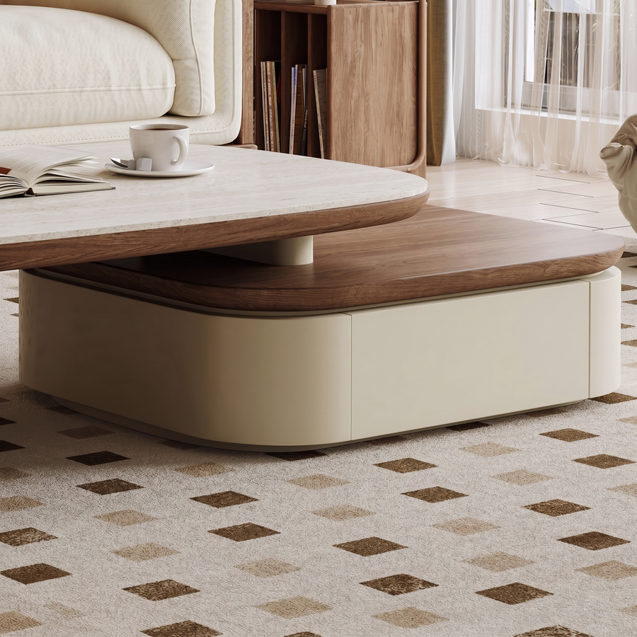 Elbaz Extendable Coffee Table Set With Storage