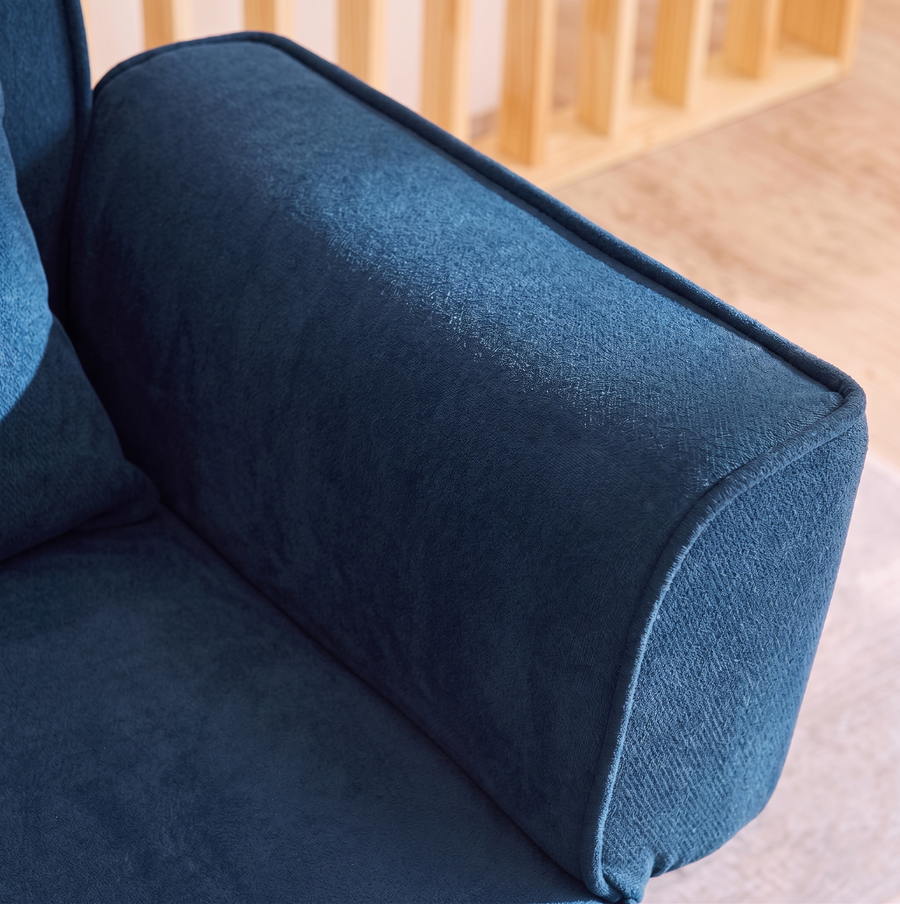 Morales Foldable Sofa Bed, Kid Sofa Bed side view showing sofa bed layout