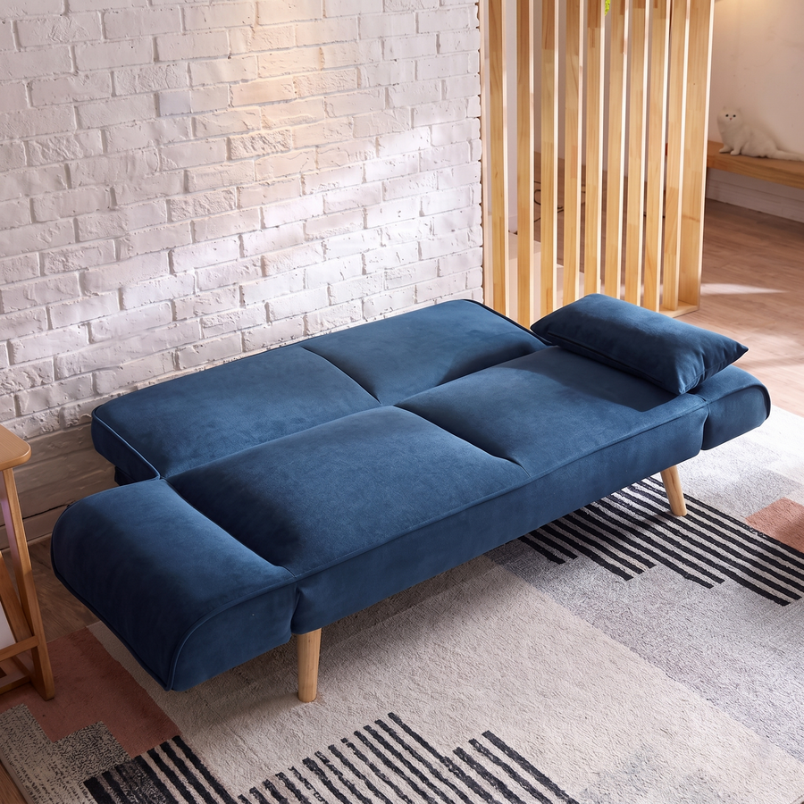 Morales Foldable Sofa Bed, Kid Sofa Bed lifestyle view with sofa bed for children