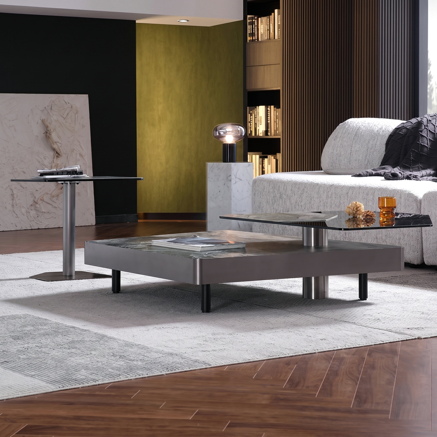 Arya Nesting Coffee table, Black