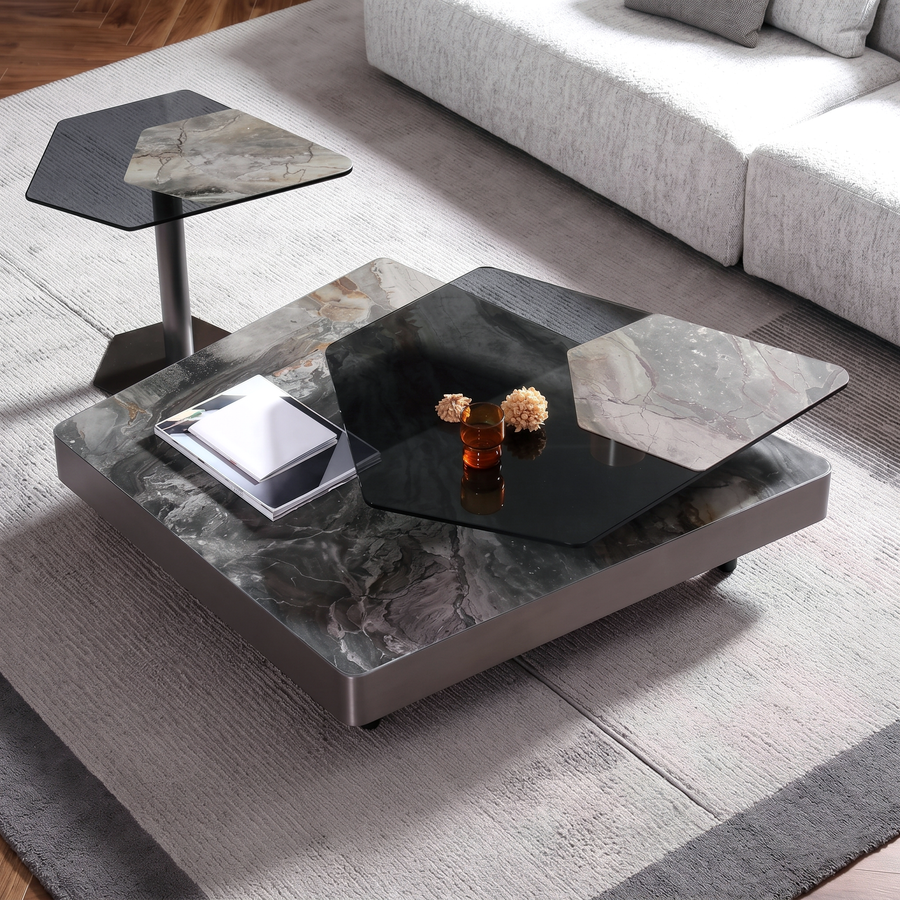 Arya Nesting Coffee table, Black