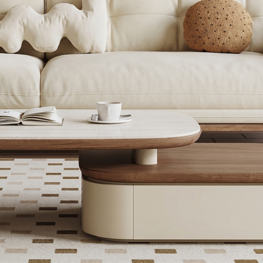 Elbaz Extendable Coffee Table Set With Storage