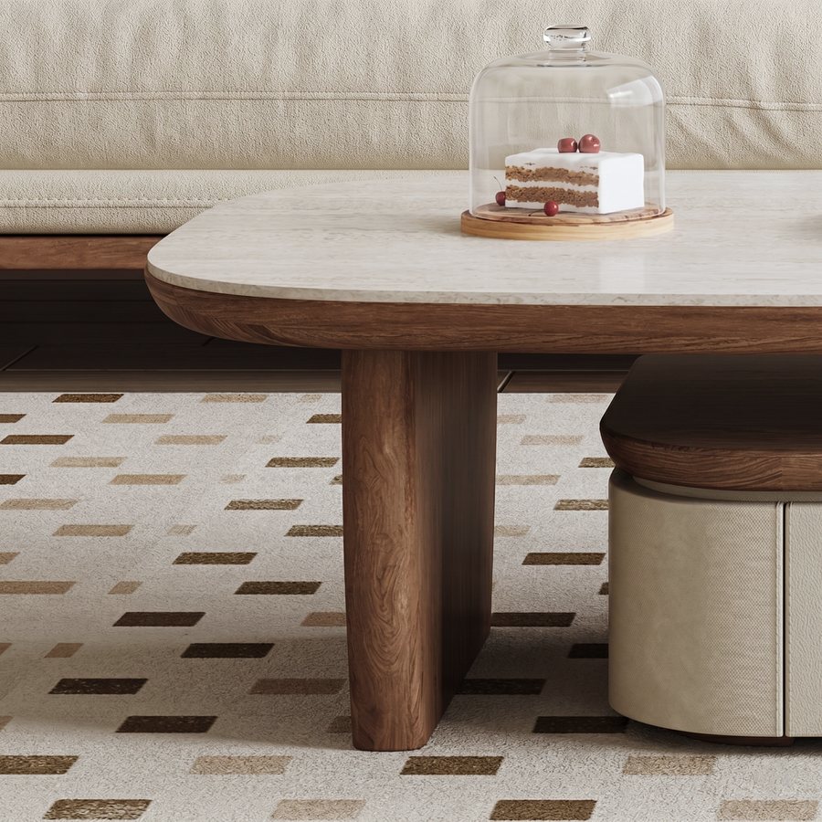 Elbaz Extendable Coffee Table Set With Storage