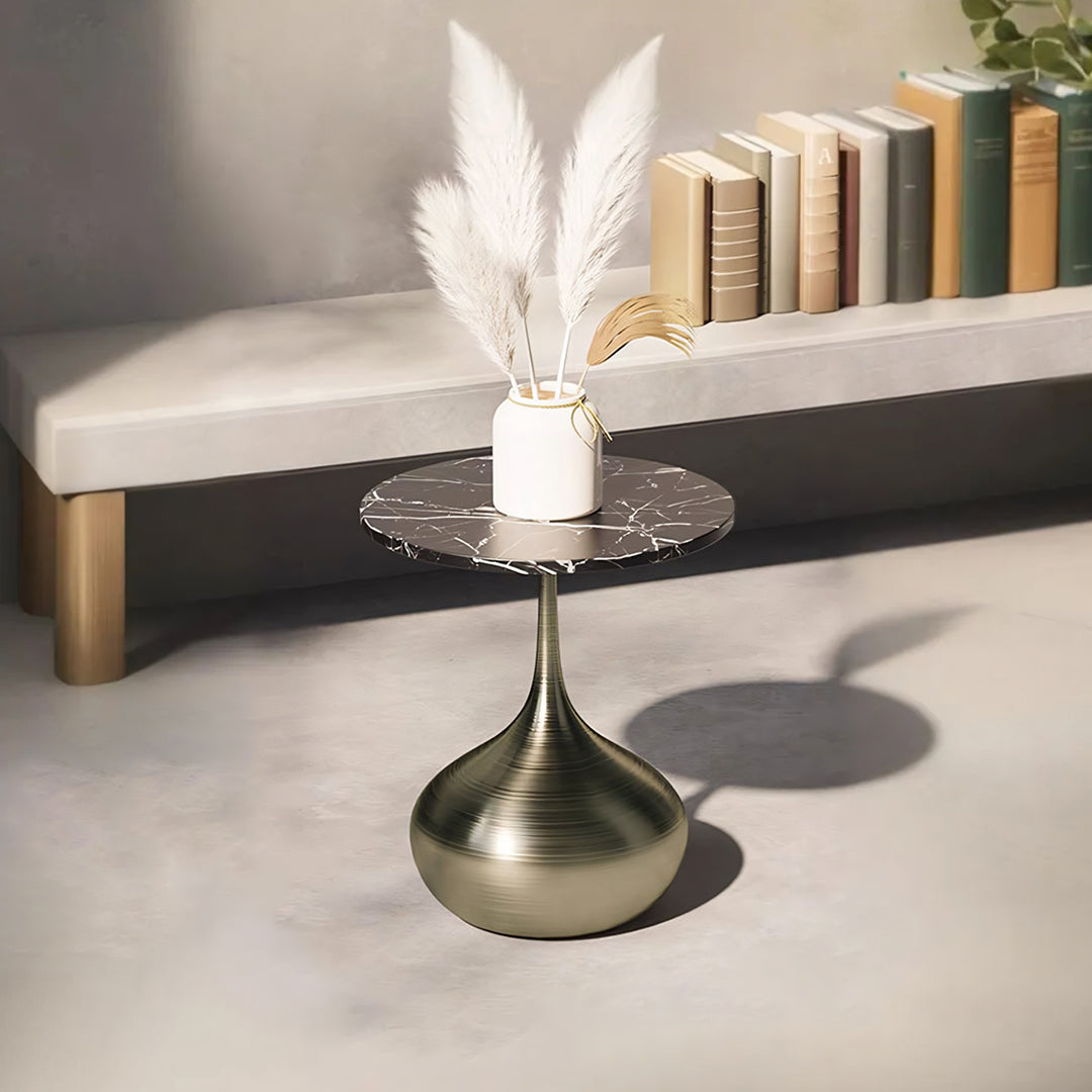 Geoff Side Table, Marble Effect-Rit Concept-Rit Concept