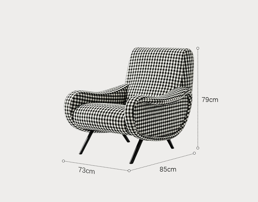 Georgios Lounge Chairs/ Armchair, Linen detail view for accent chair UK