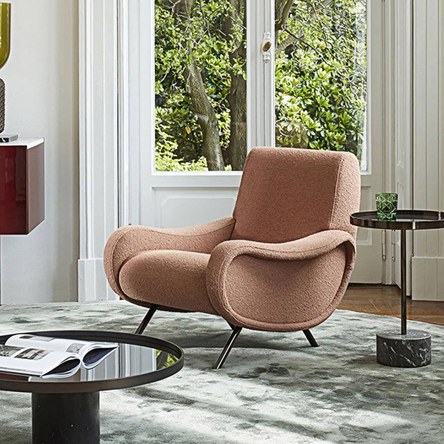 Georgios Lounge Chairs/ Armchair, Linen - accent chair UK