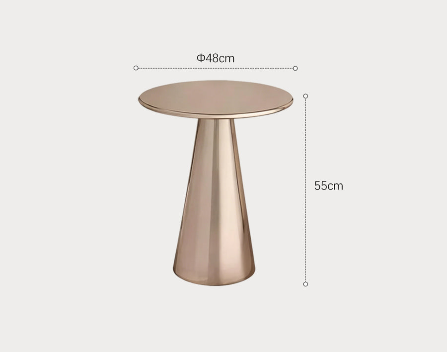 Ghosh Side Table, Stainless Steel