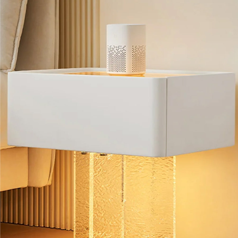 Gibbons Bedside Table With Storage & Light Strip