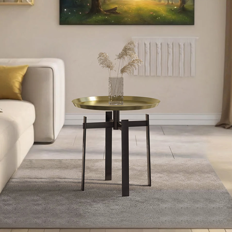 Giles Side Table, Copper Carbon & Metal Copper - metal side table UK