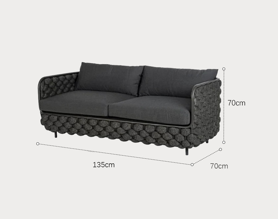 Ginny Rattan Outdoor Sofa Set, Outdoor Furniture in a modern UK home