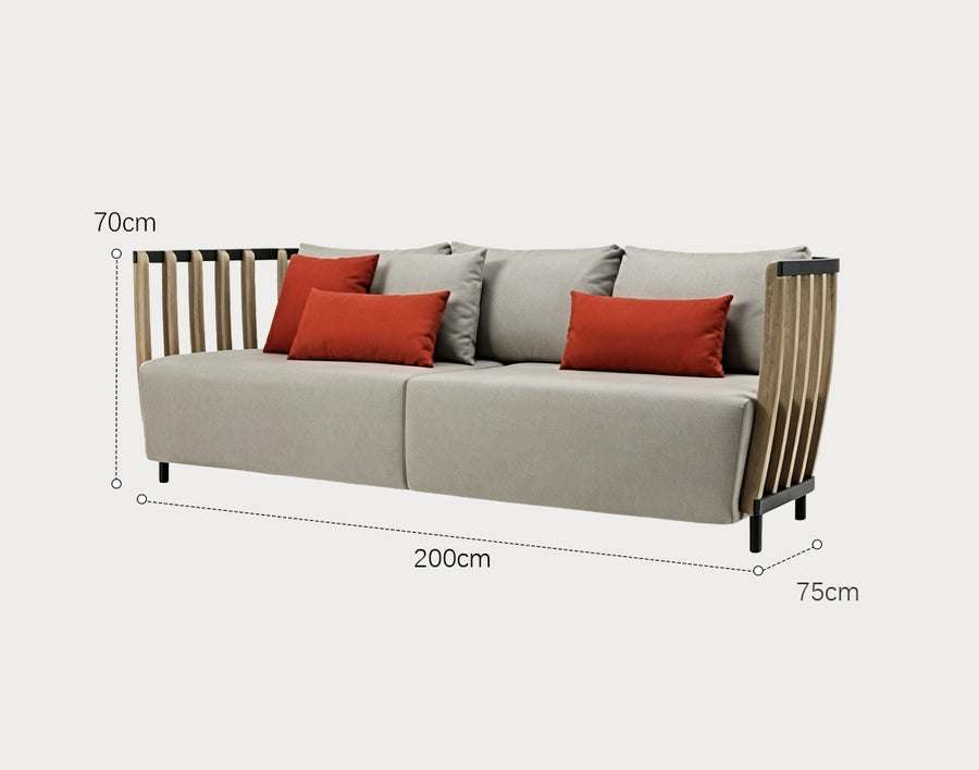 Gloria Outdoor Sofa Set, Outdoor Furniture, Teak Wood in a modern UK home