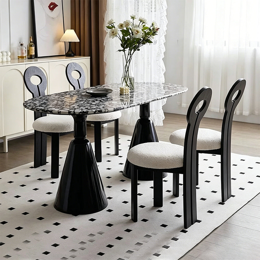 Gordon Dining Table front view as a modern dining table