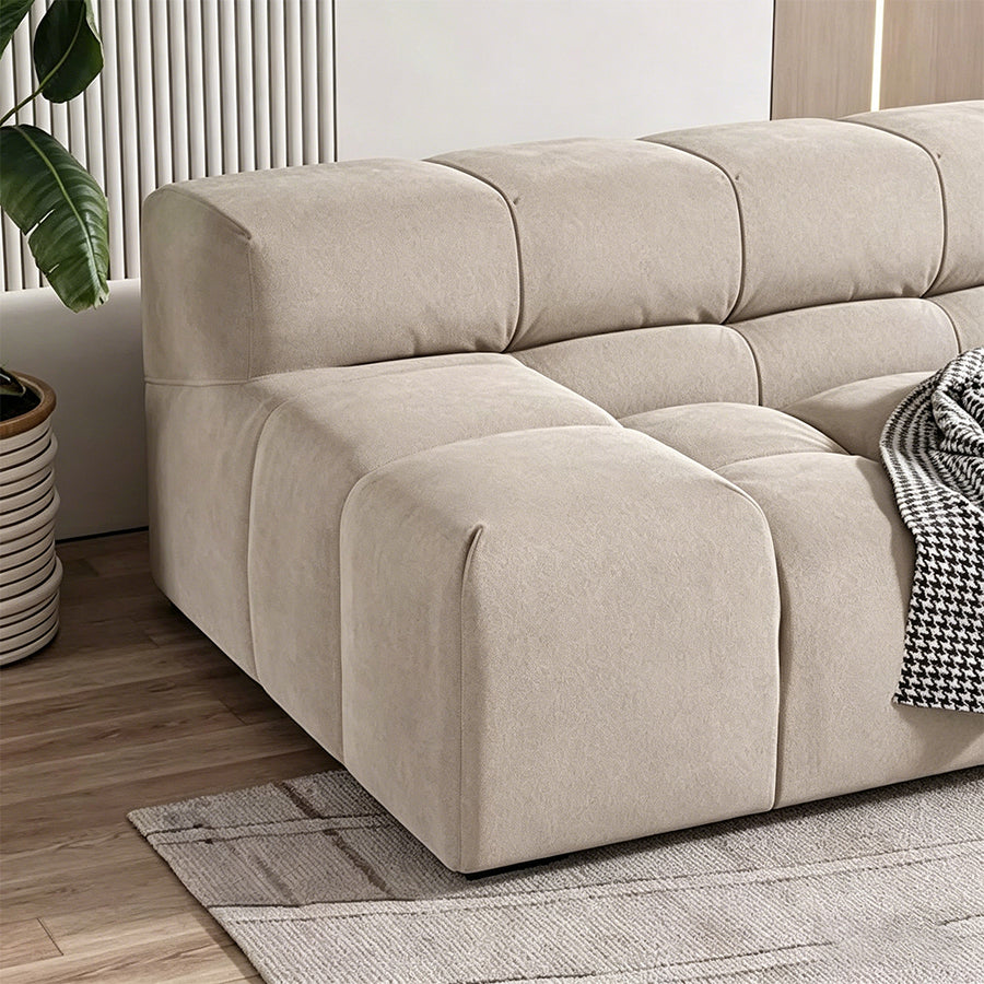 Grant Four Seater Sofa, Grey Velvet