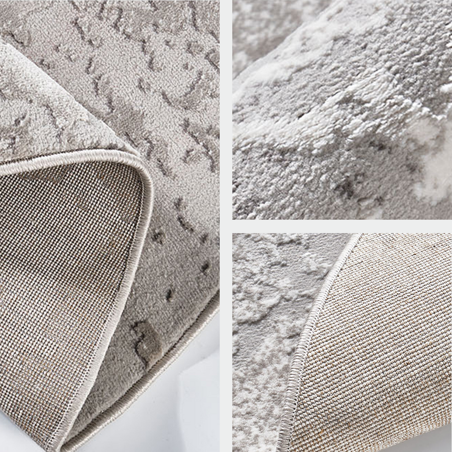 Grey and White Moon Rug, Various Styles Available