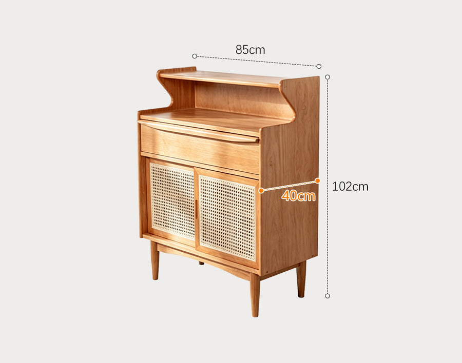 H11 Elvis Rattan Sideboard, Oak