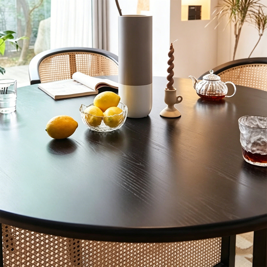 Hannah Round Dining Table room setting for everyday dining