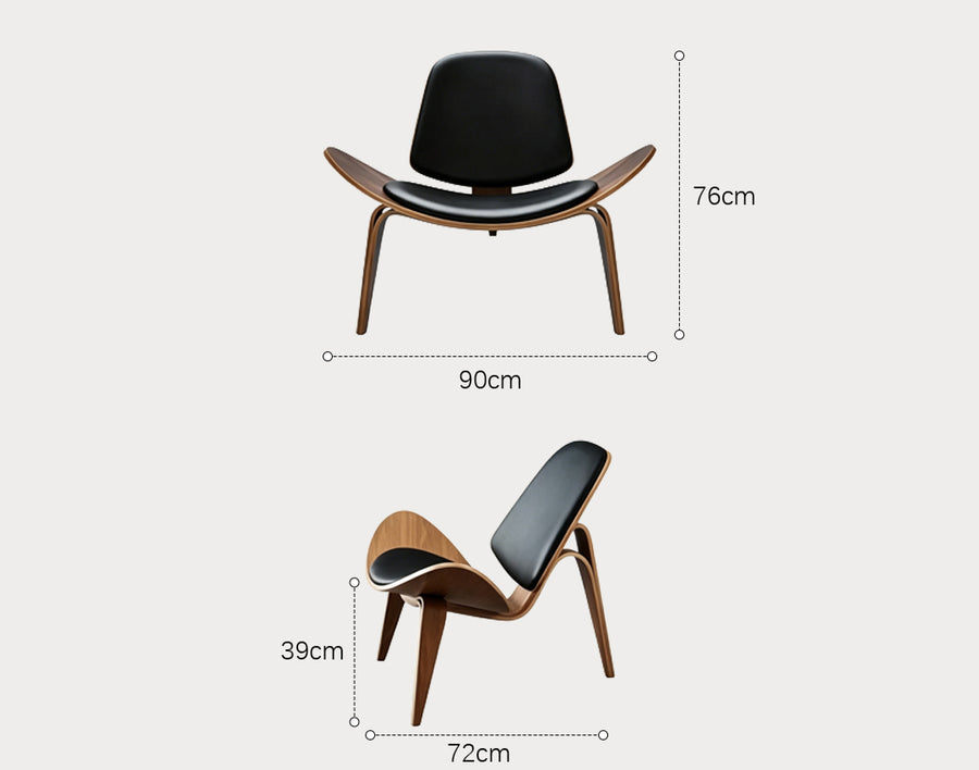 Hans Wegner CH07 Shell Chair, White & Oak