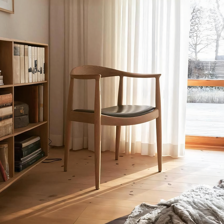 Hans Wegner Kennedy Dining Chair, Oak - oak dining chair UK