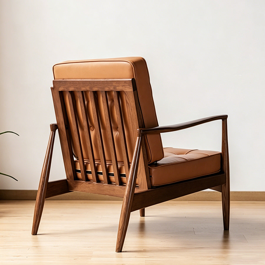 Harry CH23 Green Armchair, Wood styled for for living room