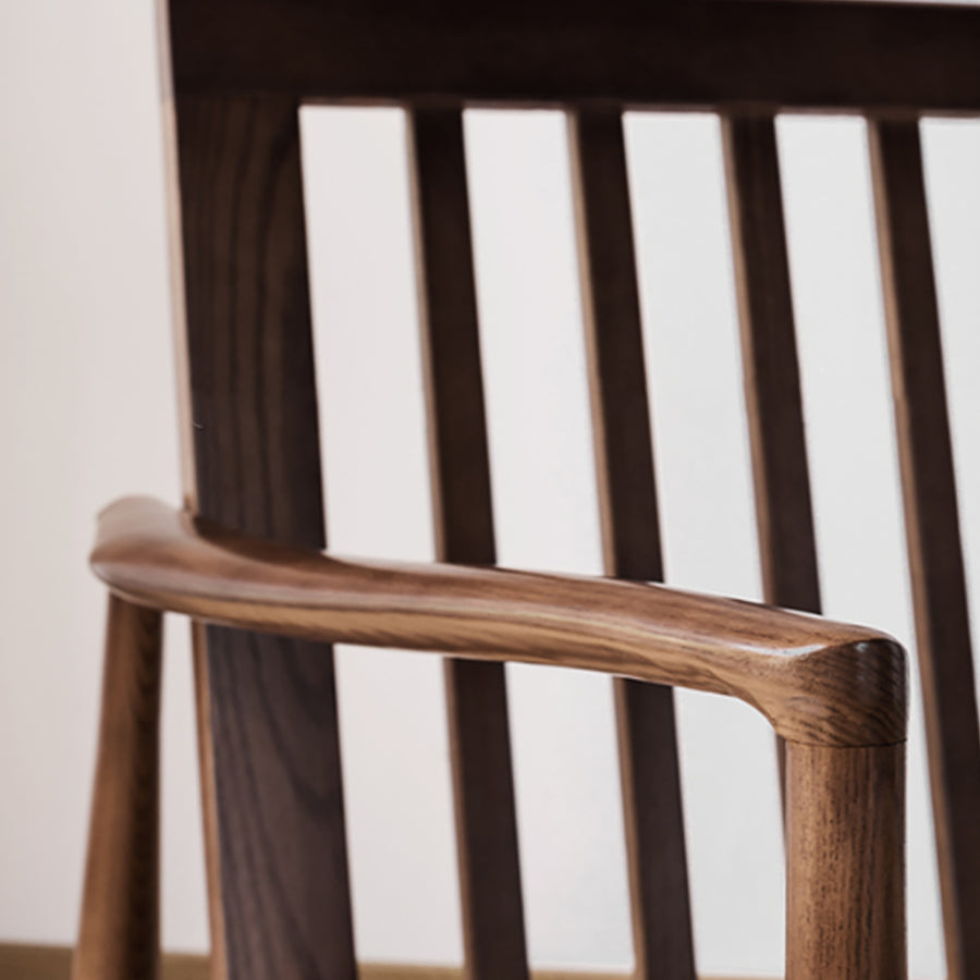 Harry CH23 Green Armchair, Wood in a modern UK home