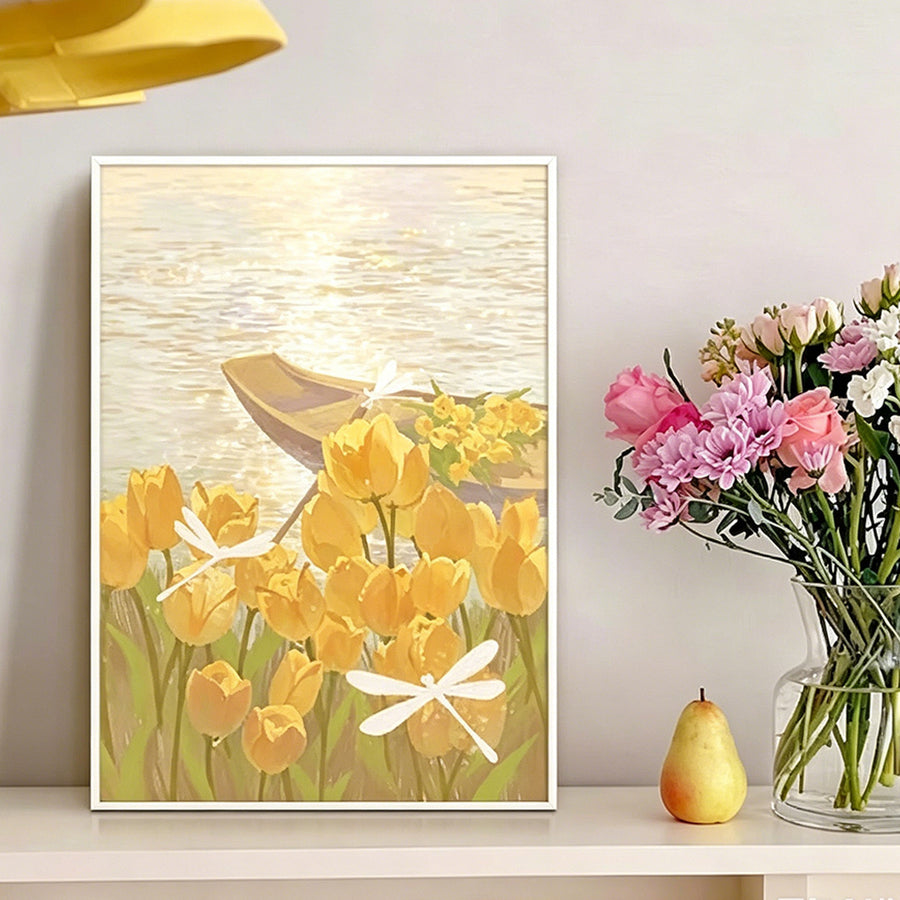 Healing Style Bedroom Mural Wall Art, Rectangle