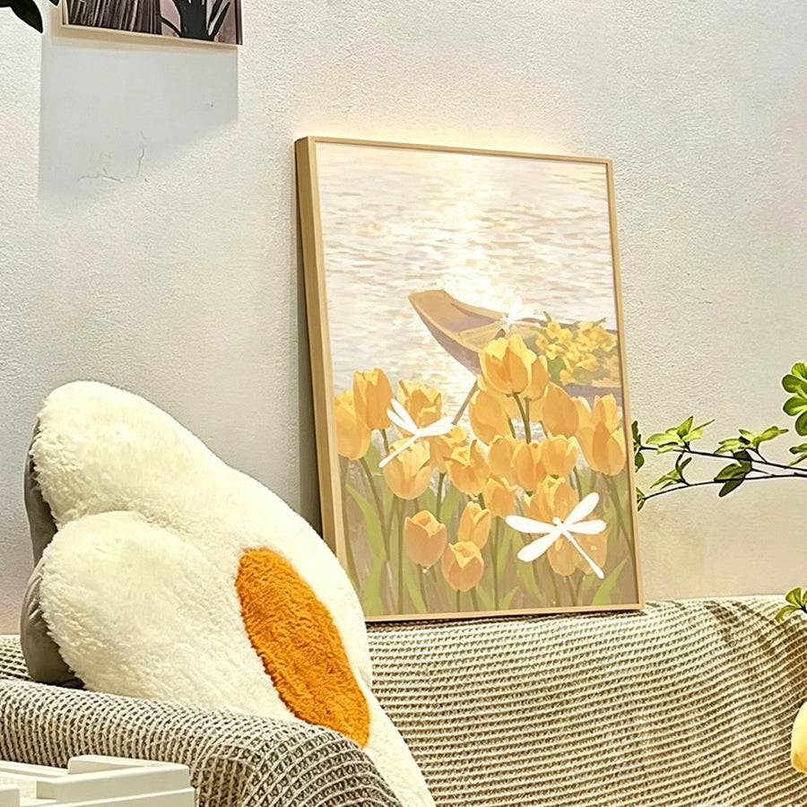 Healing Style Bedroom Mural Wall Art, Rectangle