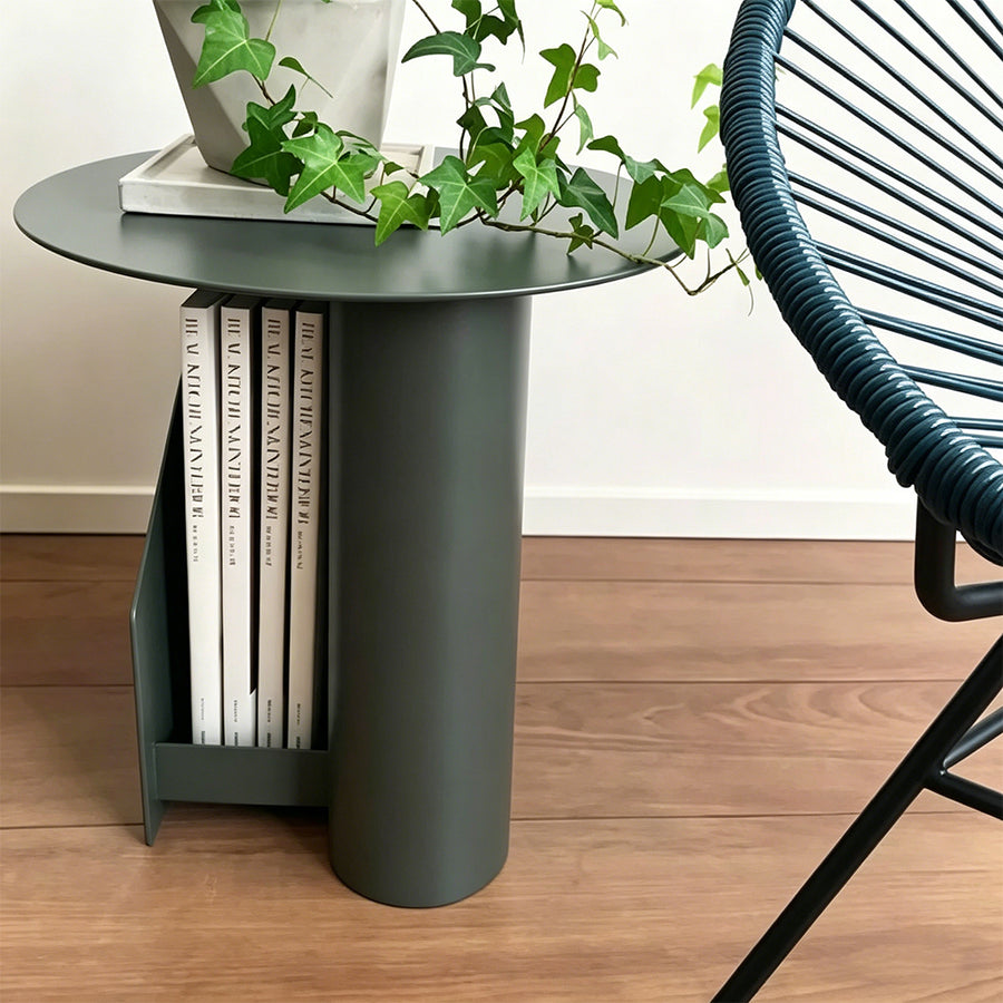 Hector Side Table with Book Storage