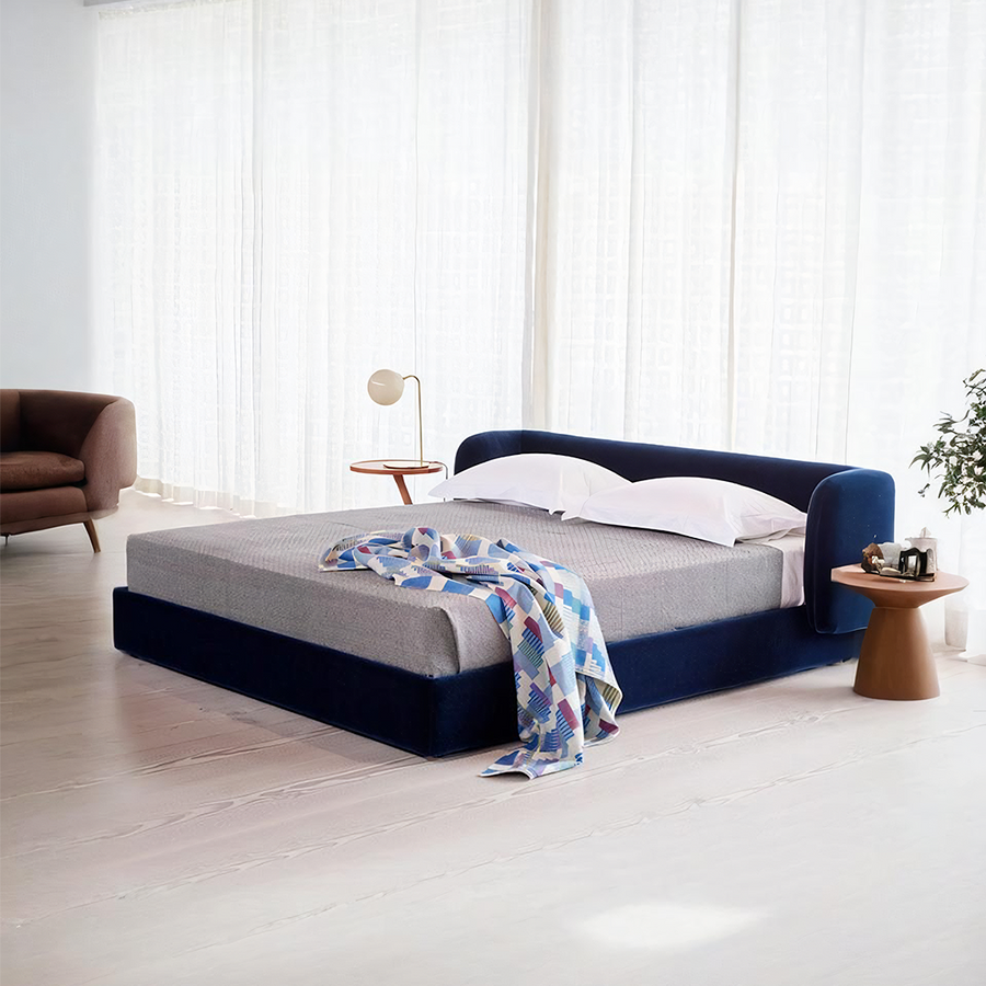 Heloise King Size Bed, Super King Size, Velvet - storage bed UK