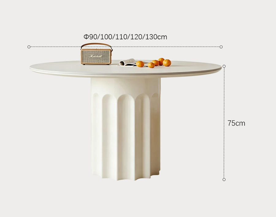 Heman Round Dining Table room setting for everyday dining