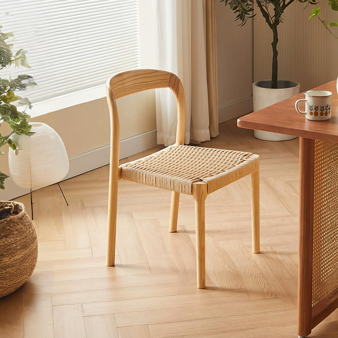 Henry Dining Chair, Rattan-Rit Concept-Light Oak-Rit Concept