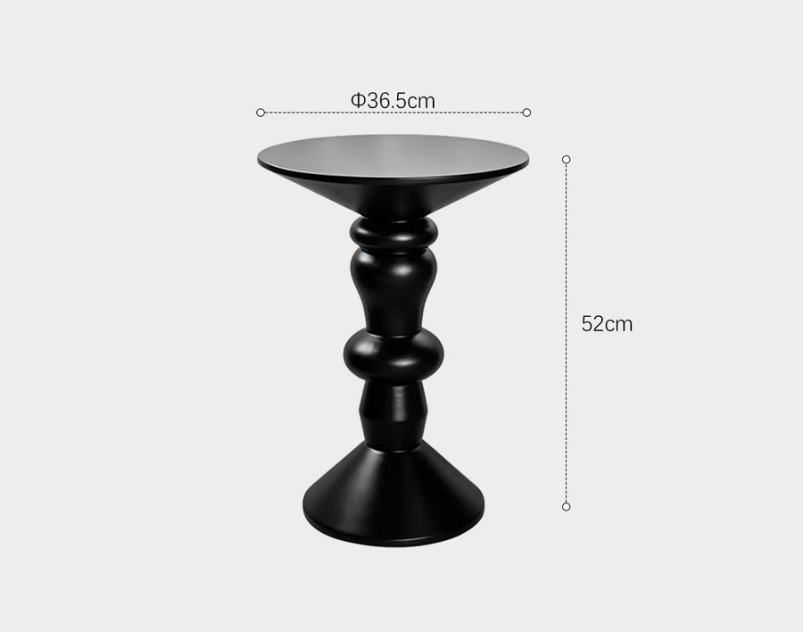 Horace Side Table, Ash wood & Black styled for end table for living room