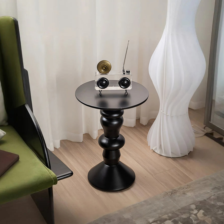 Horace Side Table, Ash wood & Black - wooden side table UK