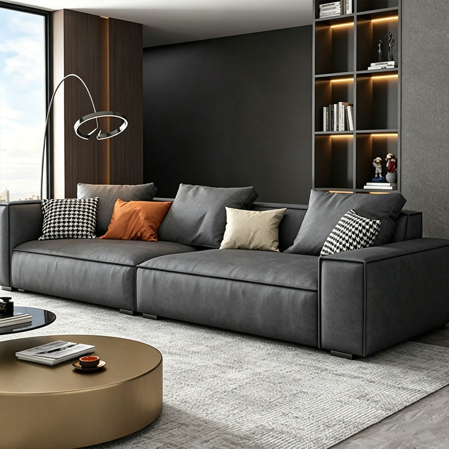 Hoshi HB12 Two Seater, Three Seater Sofa, Leathaire compact living room seating idea