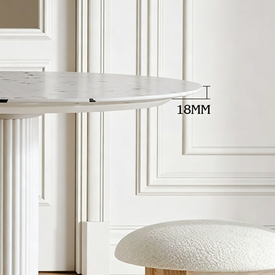 Humphry Dining Table, Terrazzo front view as a dining table uk