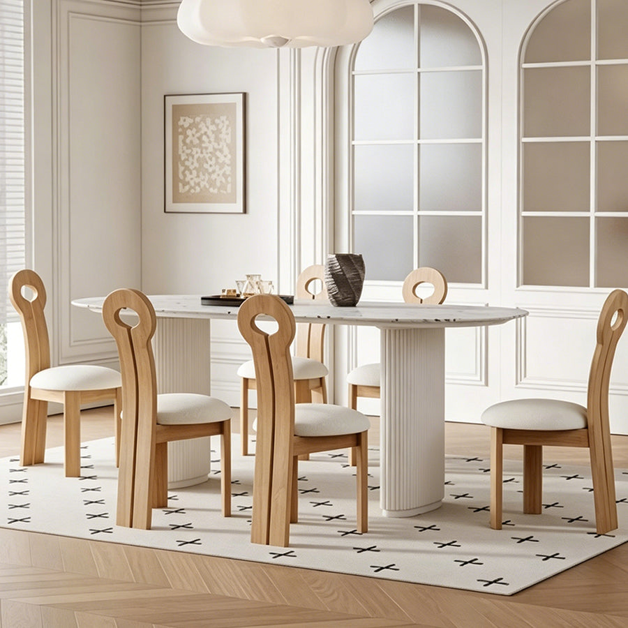 Humphry Dining Table, Terrazzo lifestyle view with italian marble dining table