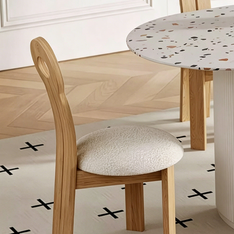 Humphry Dining Table, Terrazzo lifestyle view with dining room table marble