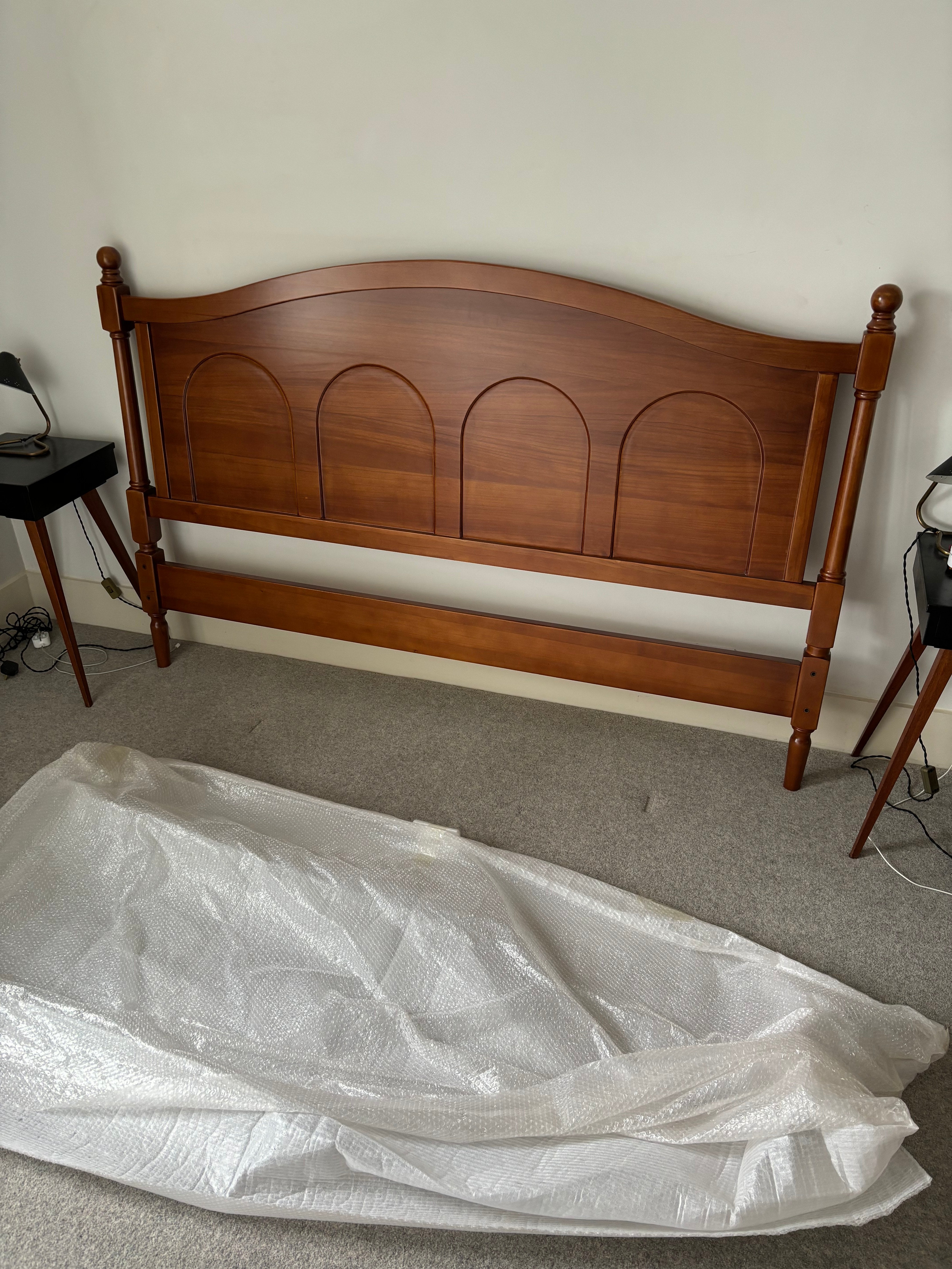 Ann Super King Size Bed, Wood, Clearance Rit Concept